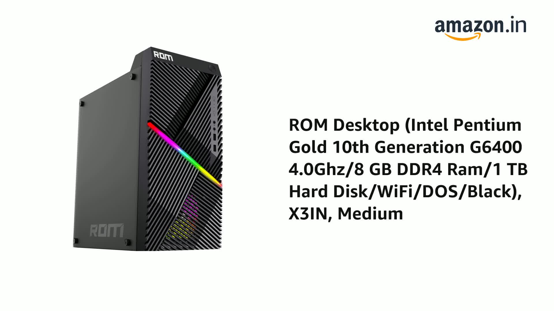 ROM Desktop (Intel Pentium Gold 10th Generation G6400 4.0Ghz/8 GB