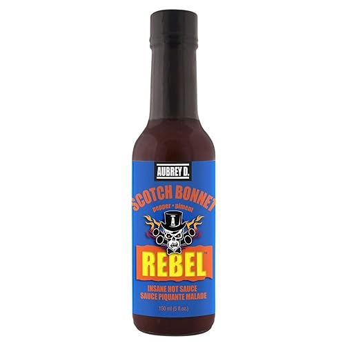 Miniatura 2 de Aubrey D. Rebel Scotch Bonnet - Salsa picante, sabor a pimienta picante para carne, pescado, pollo y verduras
