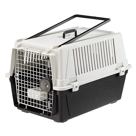 Ferplast 73011021 Transportbox ATLAS 40 PROFESSIONAL, for dogs, Dimensions: 68 x 49 x 45.5 cm, gray