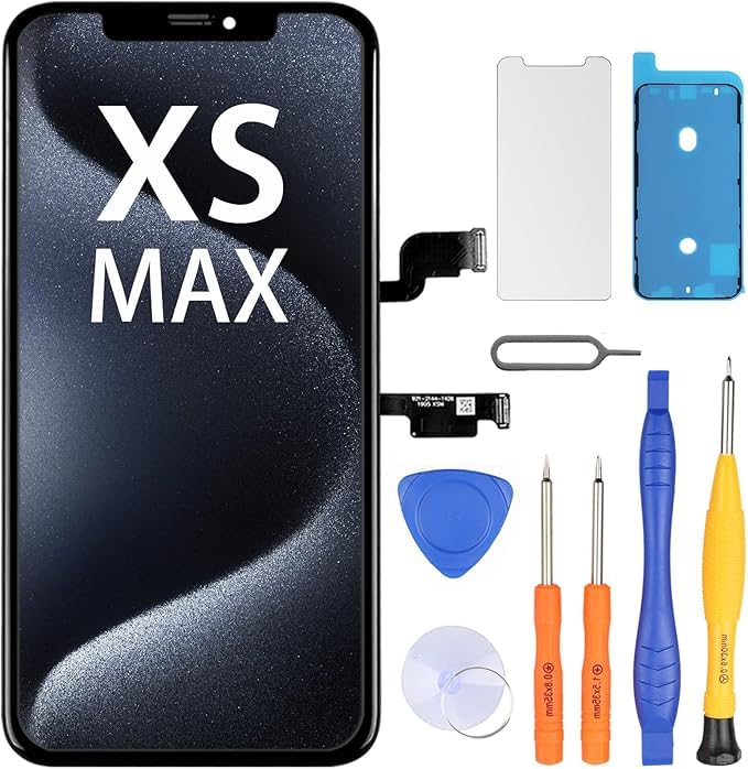 LL TRADER Screen Replacement for iPhone Xs MAX 6.5 LCD Retina Display Replacement Touch Screen Digitiser with Repair Tool Kits 2025 NEW for USA