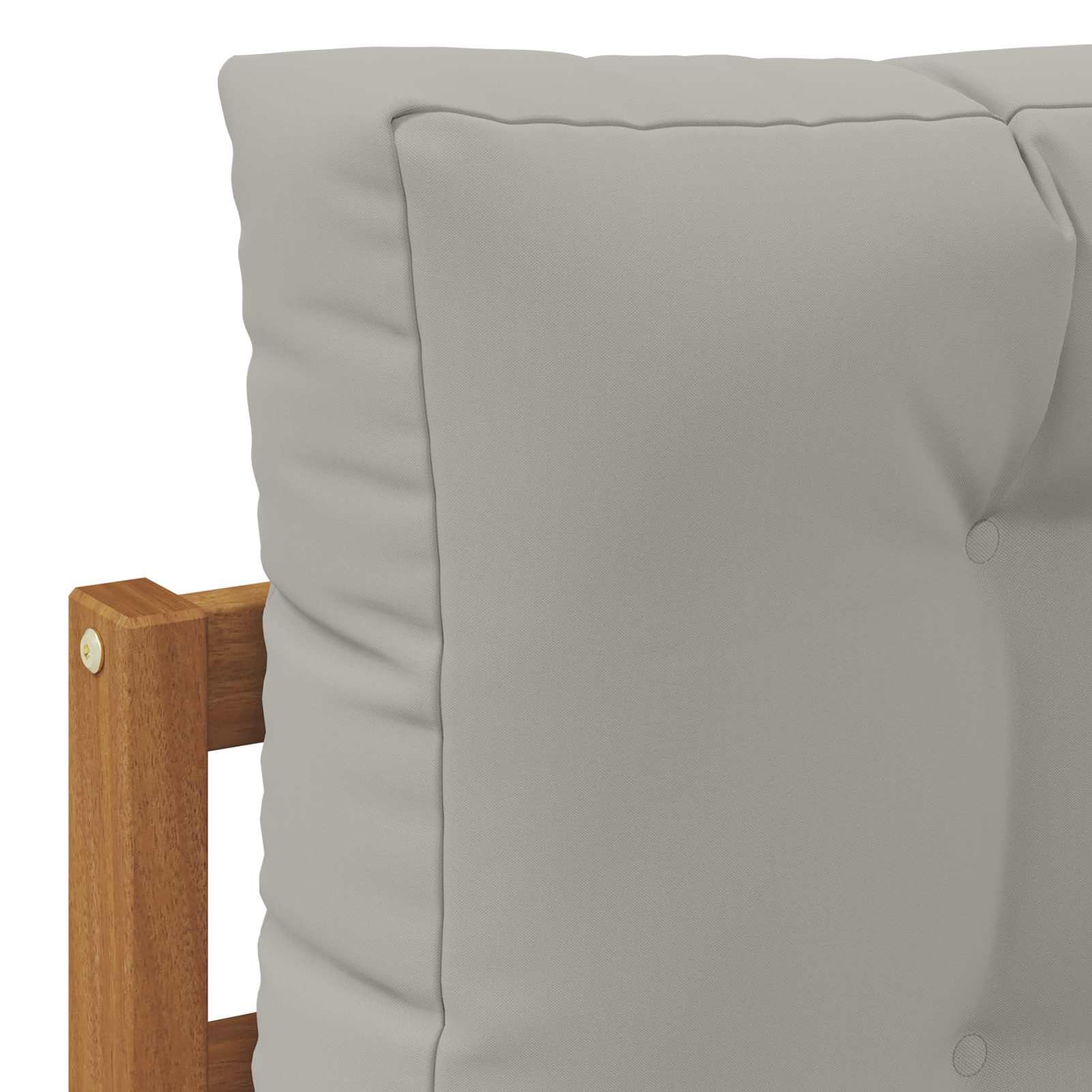 Anself Set di divani da esterno 7 pezzi, modulare con schienale a doghe e cuscini rimovibili, divano angolare e centrale, for giardino patio piscina3374061