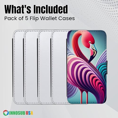 Miniatura 3 de innosub 5 fundas para sublimación en blanco compatibles con Apple iPhone 11 Pro MAX (6.5 pulgadas)  con 3 ranuras para tarjetas de crédito para