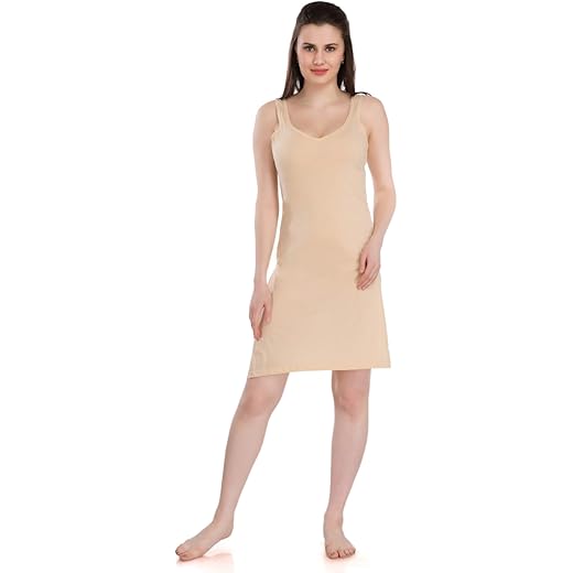 Splash Cotton Rich Camisole Slip Knee Length