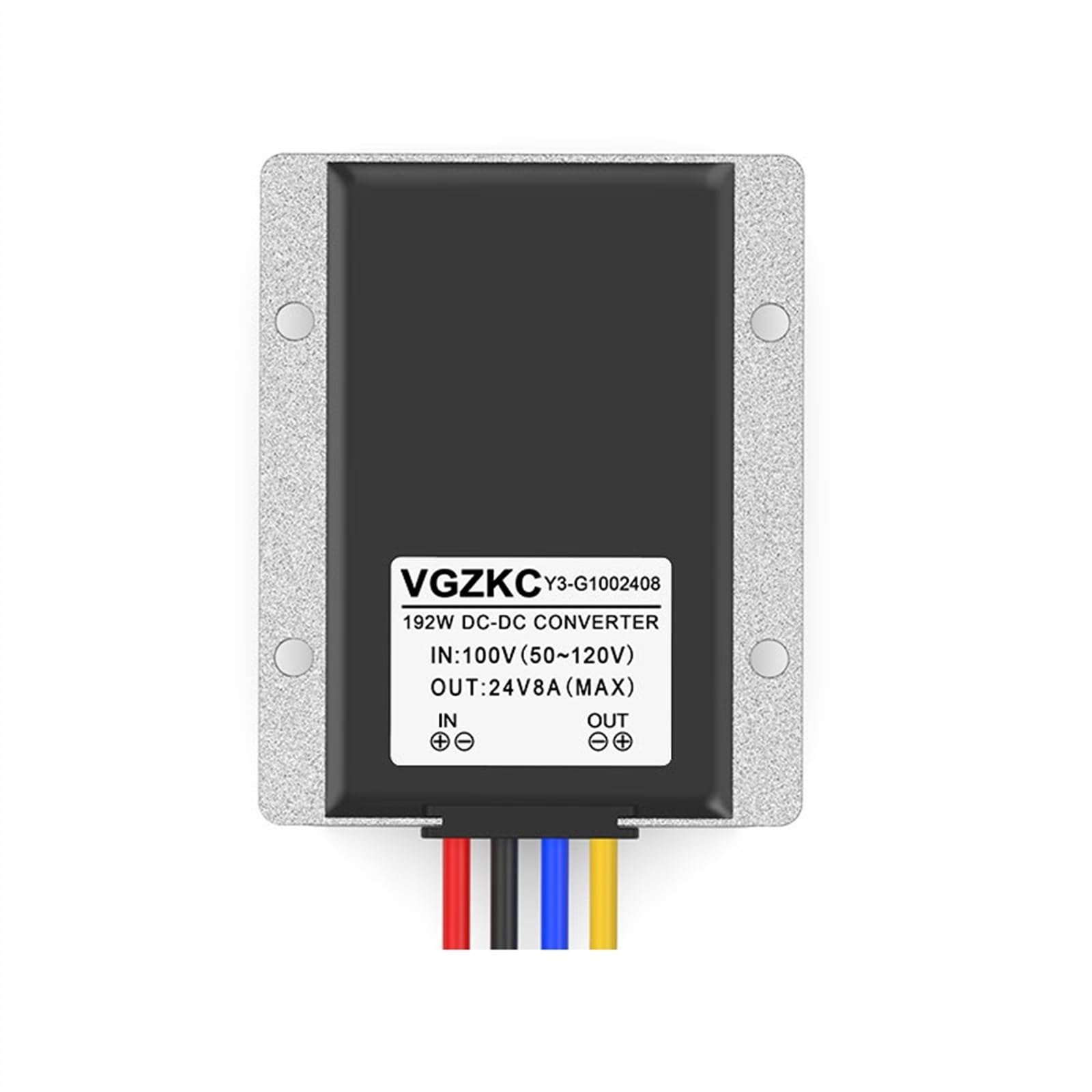 MGIMGFKZD DC-DC Fully Isolated 36V48V60V72V80V100V to 24V 1A~10A Automotive DC Step-Down Power Converter(30-72V to 24V 8A-01)