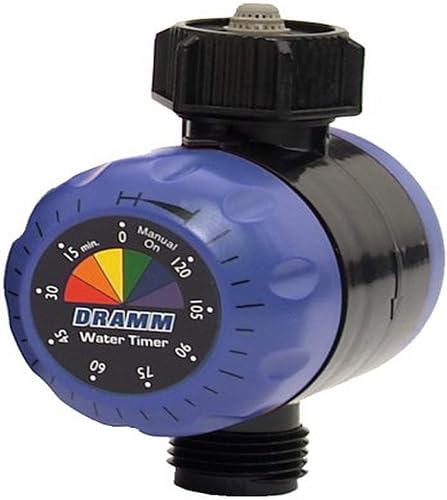 ColorStorm Premium Water Hose Timer, Mechanical, Turns Water Off Automatically, Up to 120 Minutes of Run Time, Compact for Lawn, Drip, Soaker Hose and Garden, Blue