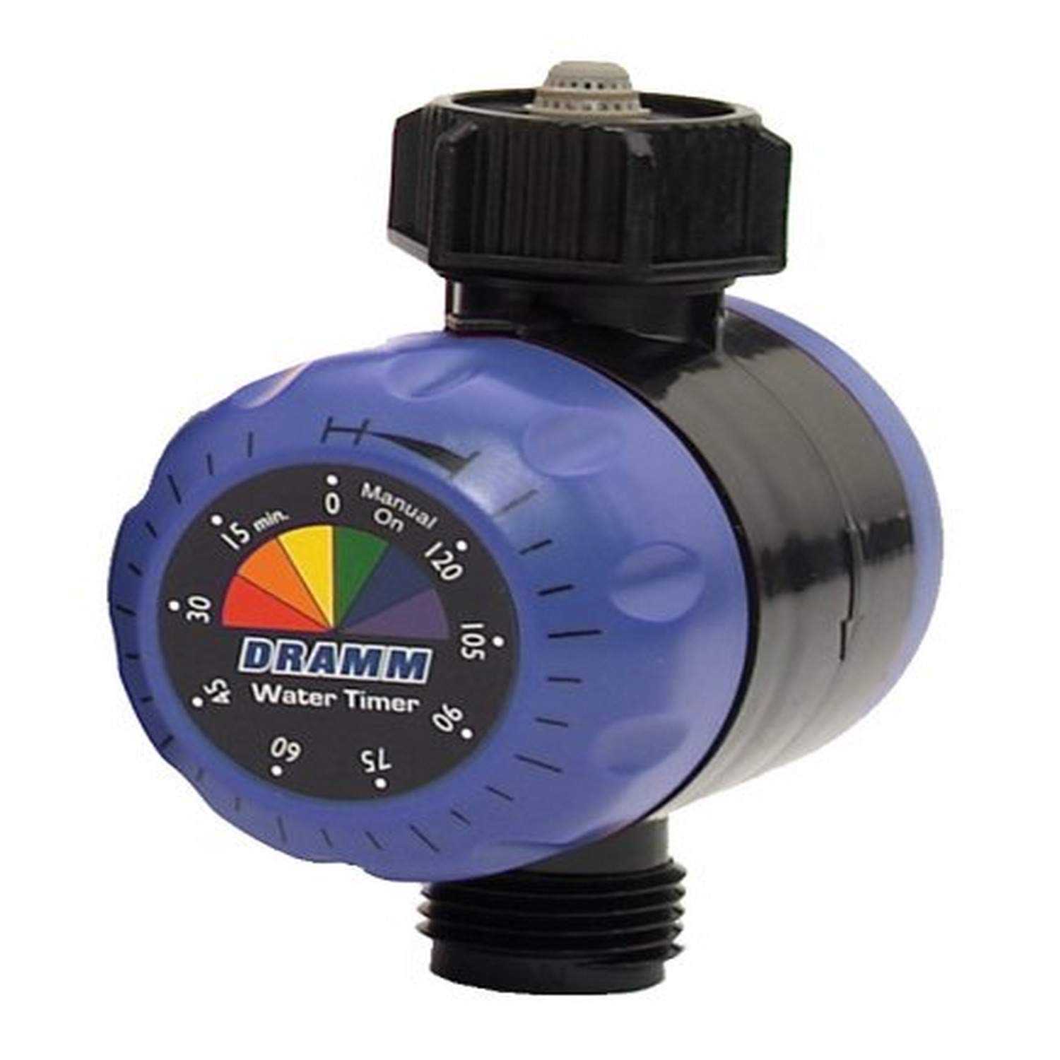 Dramm ColorStorm Premium Water Hose Timer, Mechanical, Turns Water Off Automatically, Up to 120 Minutes of Run Time, Compact for Lawn, Drip, Soaker