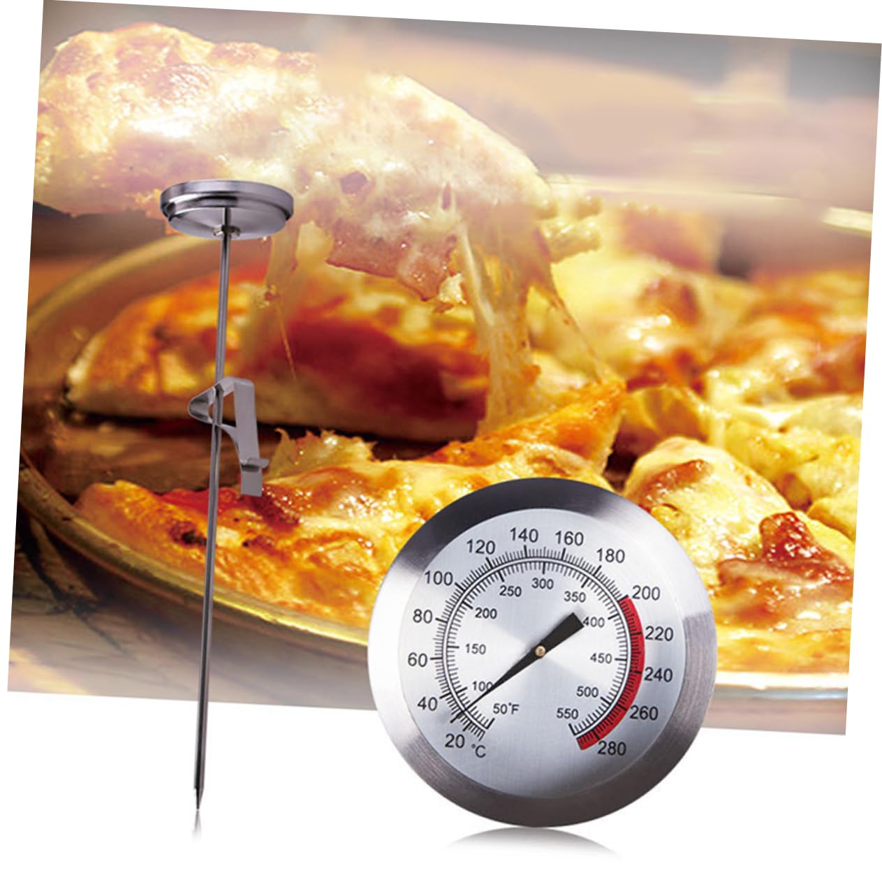 MAGICLULU 2pezzi Termometro Da Cucina Inossidabile Con Punta Sottile Per Bbq Frittura e Cottura Di Carne Misurazione Rapida e Precisa Della Temperatura Per Ogni Occasione