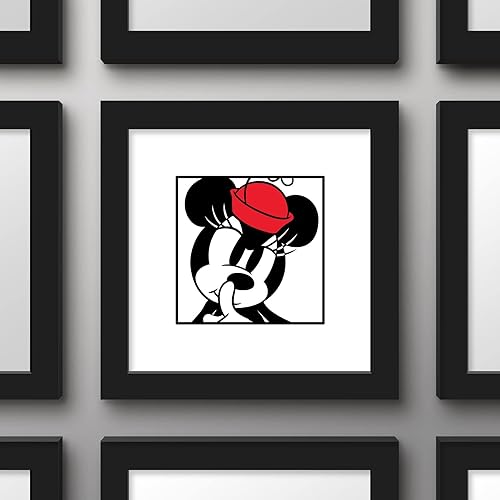 Miniatura 3 de Trends International Gallery Pops Disney Mickey Mouse - Minnie Expressions - Póster de pared secreto, 12 x 12 pulgadas, versión enmarcada en negro