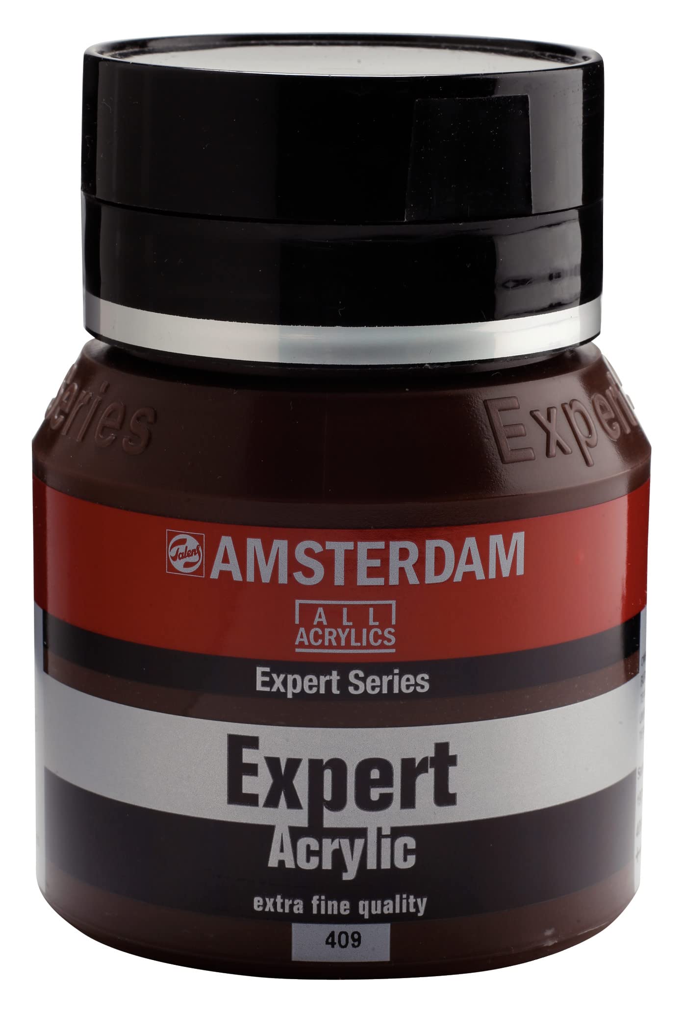Amsterdam Expert Series Acrylic Paint Jar 400 ml - Burnt Umber 409 - Professional Grade, High Pigment, Lightfast, Heavy Body Formula