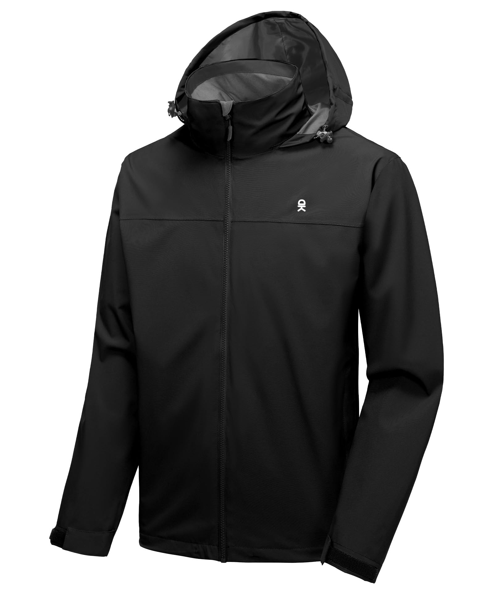 Little Donkey Andy Men's Rain Jacket Packable Waterproof Raincoat Hooded