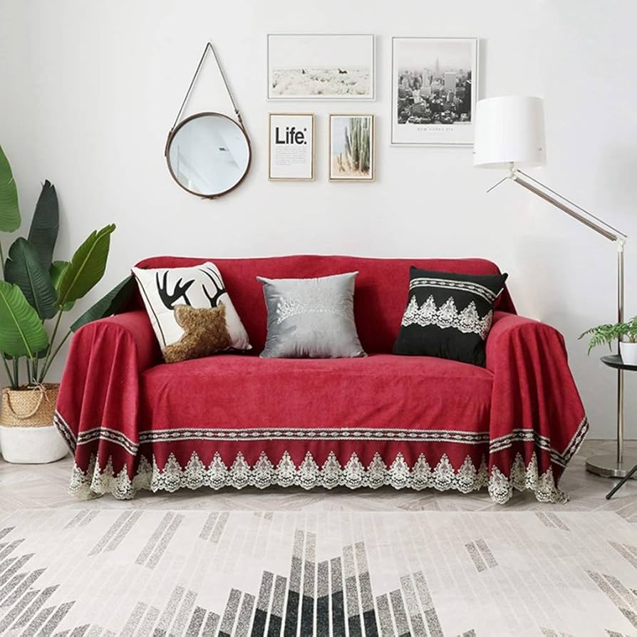 Amazon｜マルチカバー ソファーカバー 掛けるだけ ナチュラル