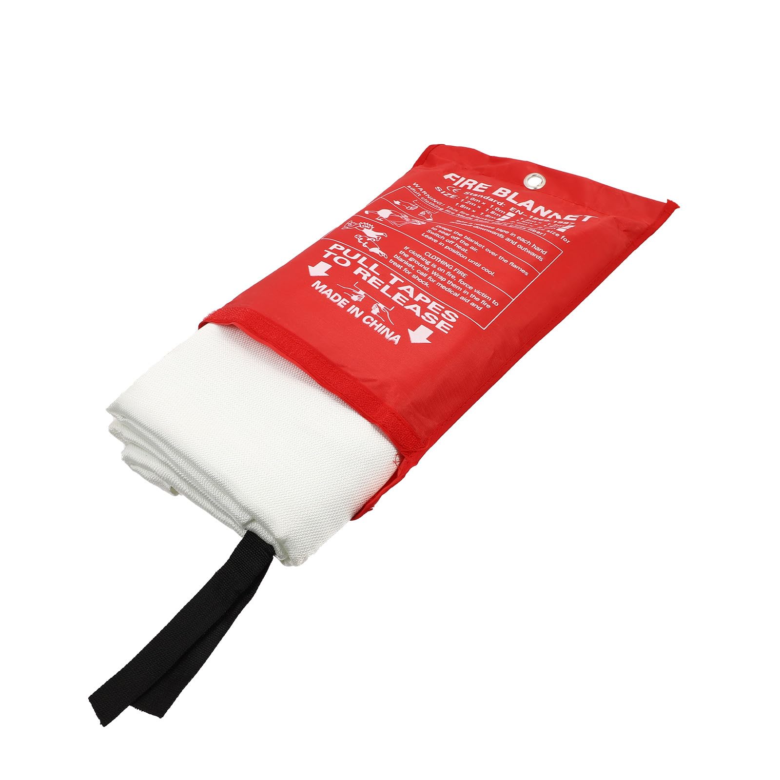 FOMIYES Manta contra Incendios de Fibra de Vidrio 18m×18m Resistente y Duradera Manta Ignífuga de Emergencia Multifuncional para Uso Exteriores y Cocina Segura