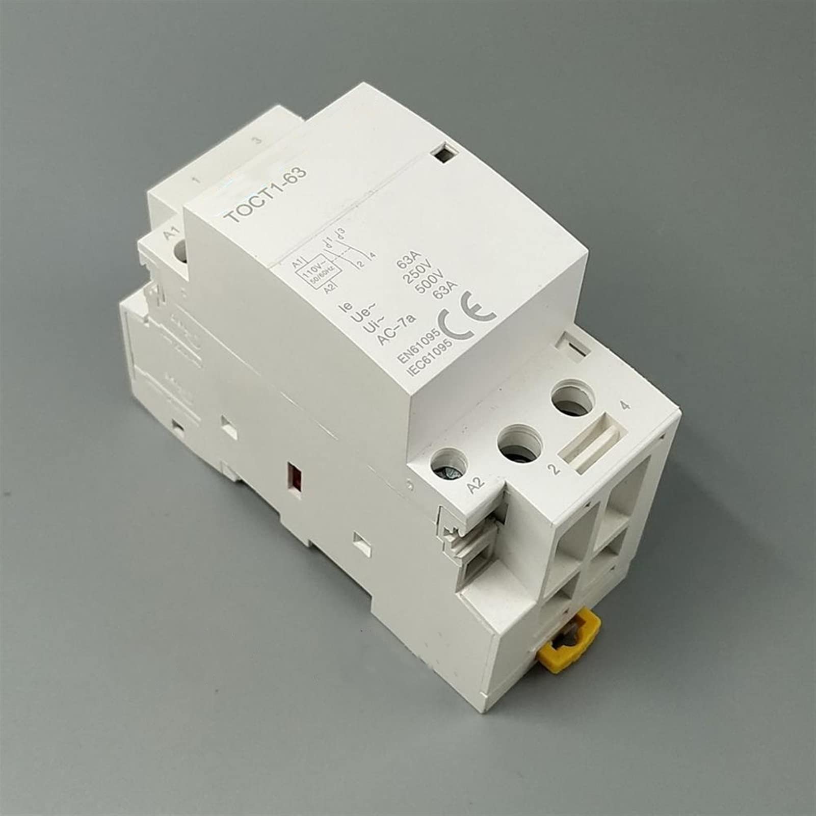 YFHGULBTK Contactor TECT1 2P 63A 110V -coil 230V/220V 50/60Hz Din Rail Household AC Modular Contactors 2no 1nc 1no Industrial Electrics(2p 63a 110v 2no)