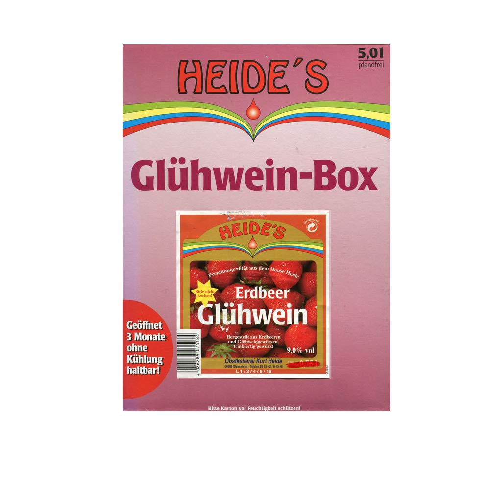 Erdbeer-Glühwein 9,5% Alc., 5 Liter