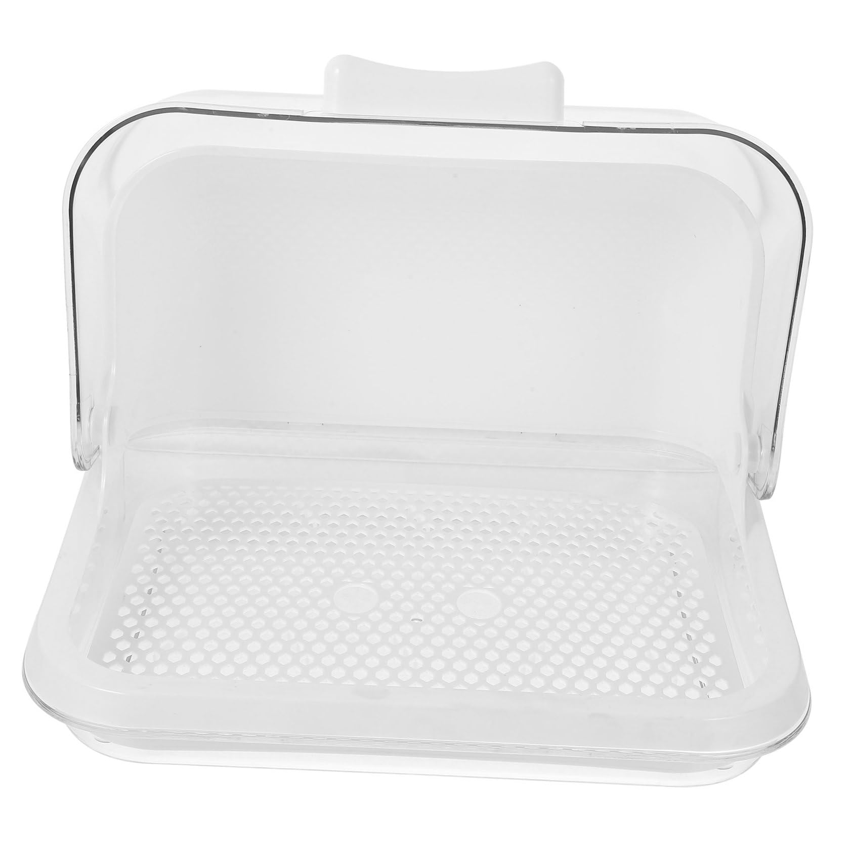 Boîte D'égouttage pour Biberon en PP Blanc, Rangement | 1 Pièce, pour Vaisselle et Bouteilles de Lait, Couvercle Relevable, Format Compact