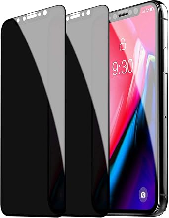 [2 Pack] Privacy Screen Protector for iPhone 11 Pro/iPhone Xs/iPhone X 5.8 inch,SUKER [Full Coverage] [Case Friendly] [High Definition] Anti-Spy Tempered Glass