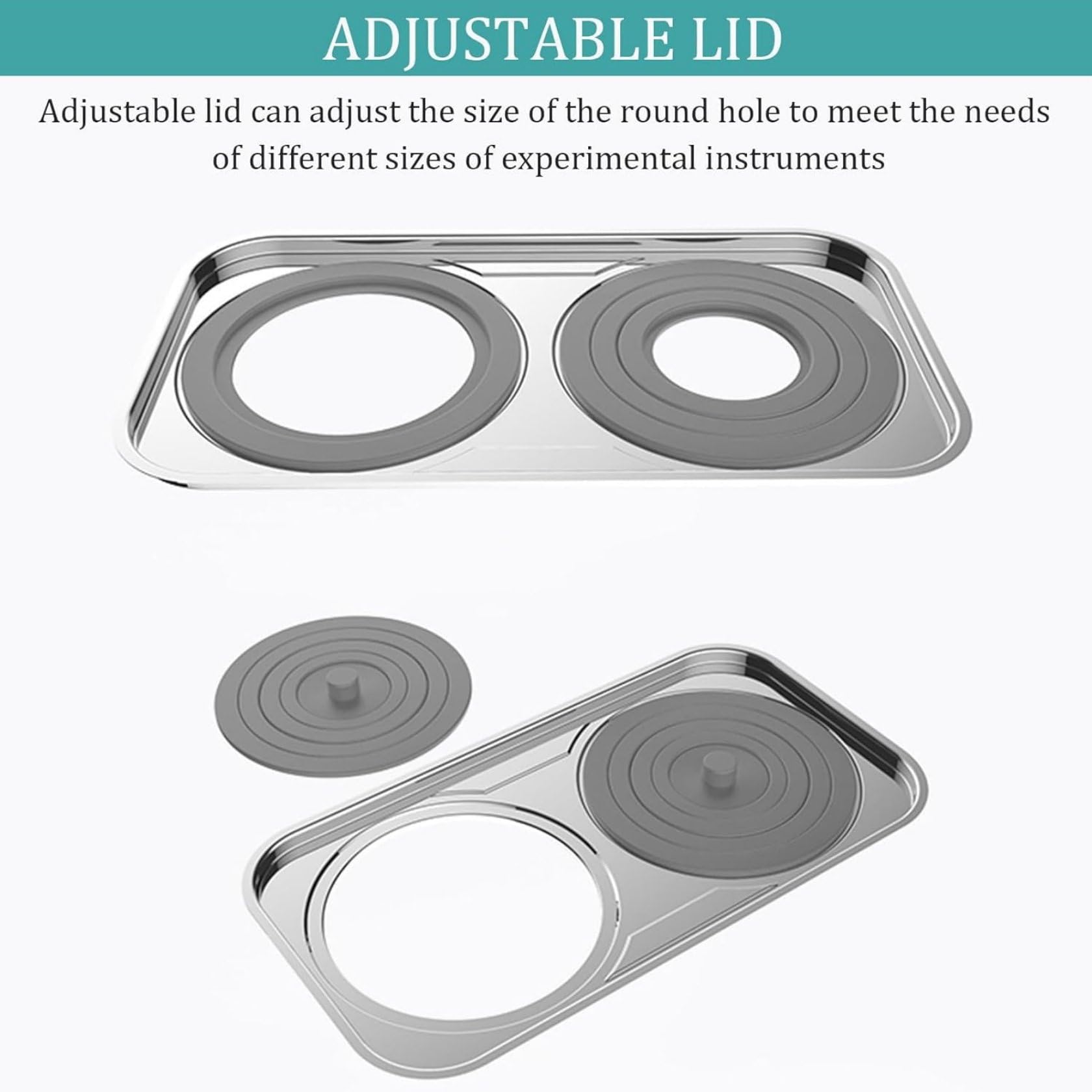 BañO De Agua Digital para Laboratorio, Calentador TermostáTico para BañO De Agua con ProteccióN contra Quemaduras En Seco, Calentamiento De 360°, Temporizador Y Control De Temperatura 2Holes