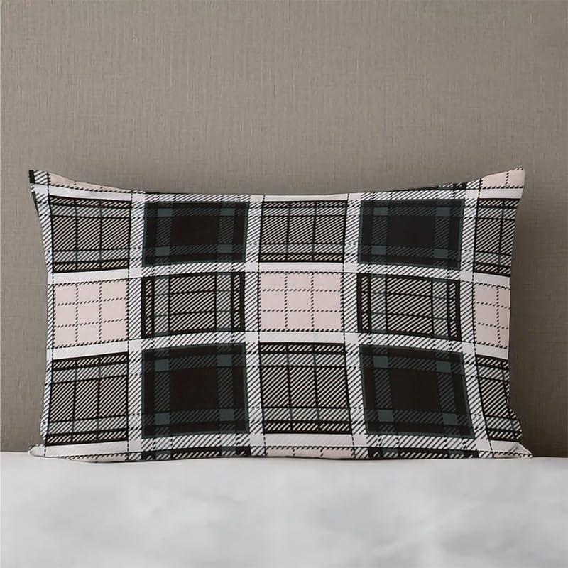 Image of Premium Cotton Elastic Fitted Bedsheets with 1 Pillow Covers |Floral Printed Single Bed Elastic 220 TC Supersoft Breathable & Wrinklefree | for 72x36+6 Inches, Urban Black