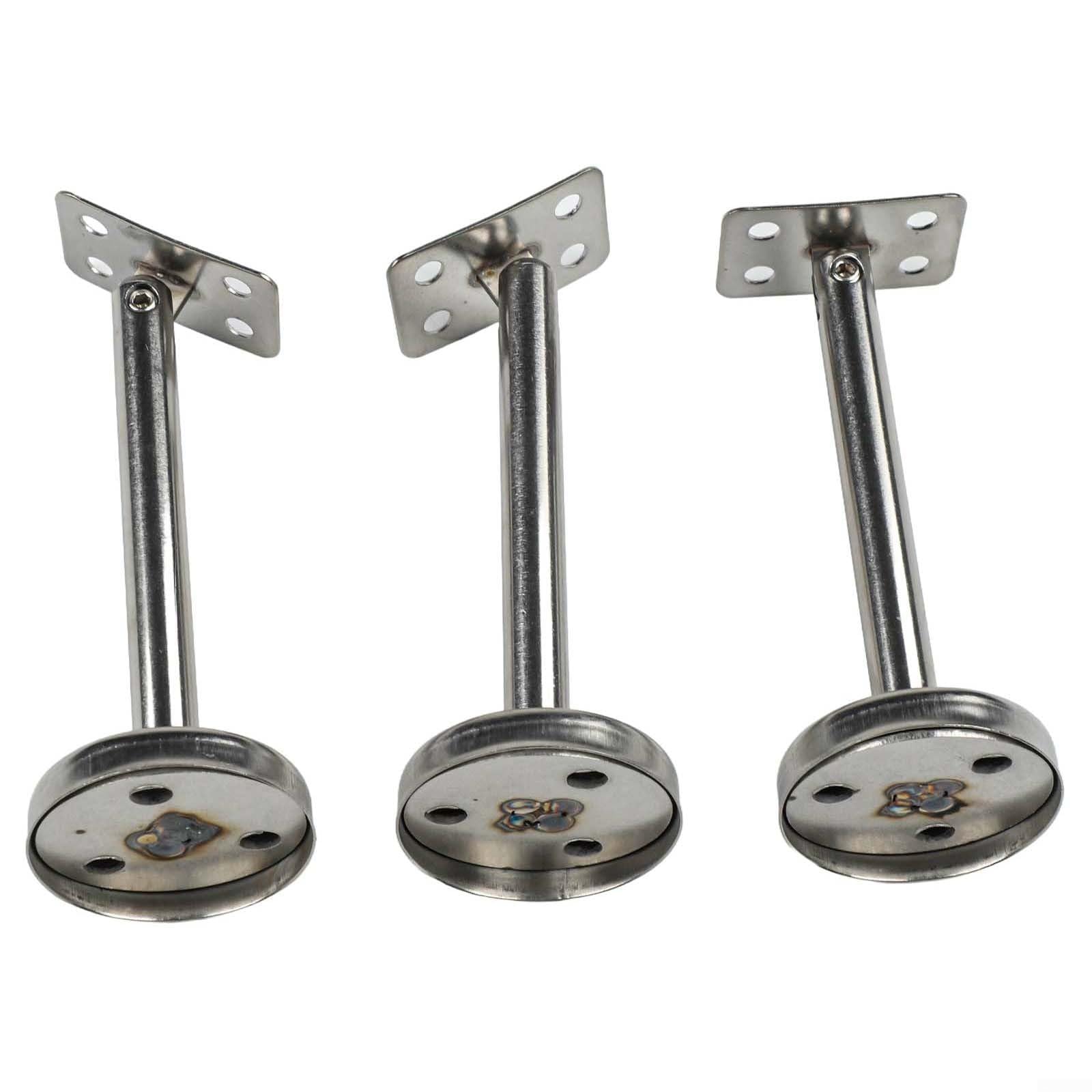 AIKEOU Stainless Steel Adjustable Column Bracket for Handrail Use on Staircases and Landings Made from 304 Grade Material,120mm-B