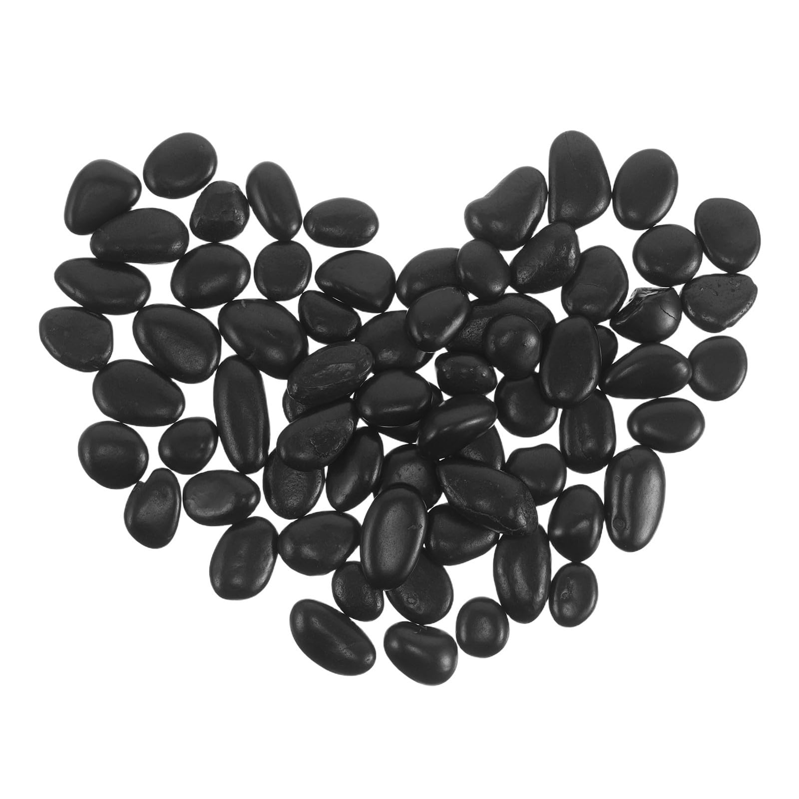KALLORY Pierre à Steak Chaude Naturelle en Galets de Cuisson Noirs en Cobblestone 1kg pour Cuisson Polyvalente et Entretien Facile, pour Grillades et Repas en Intérieur