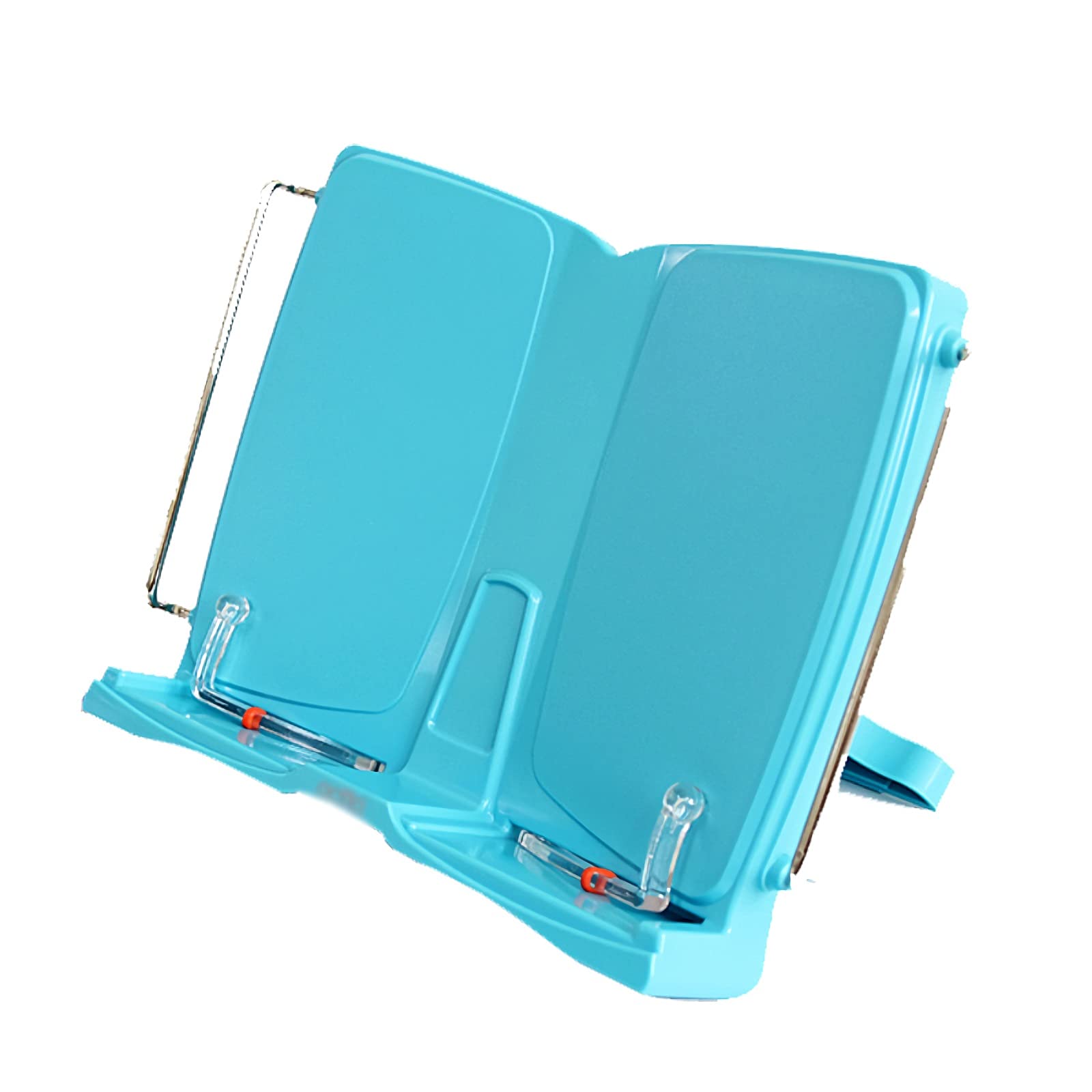 estantería de lectura Soportes de libros, Lectura de Rest Book Holder, Blue Cookbook Testamento de libros de texto portátiles Resistands resistentes para el hogar, Escuela, Oficina, Biblioteca estante