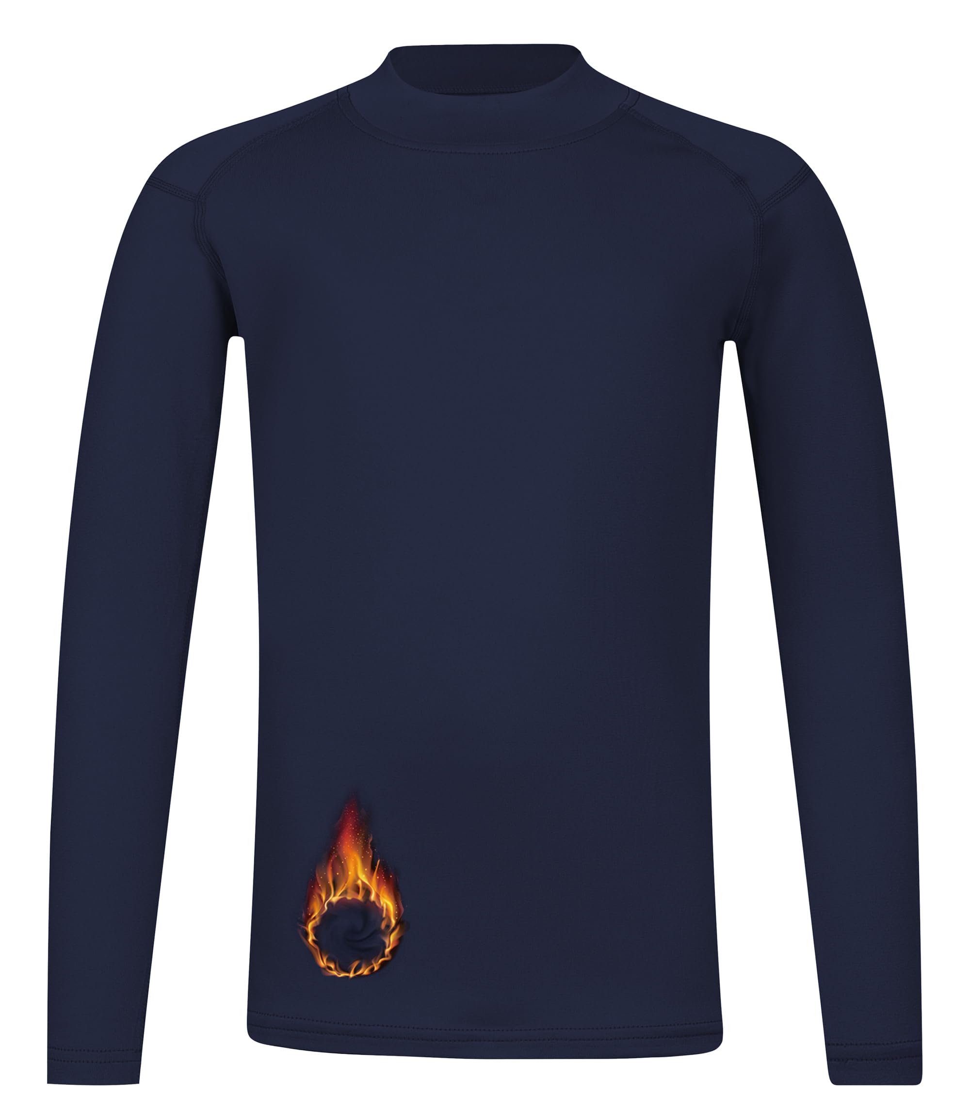 TeGlraddix Youth Boys ＆ Girls Thermal Compression Shirt Long Sleeve, Athletic Fleece Base Layer Undershirt Football Baseball