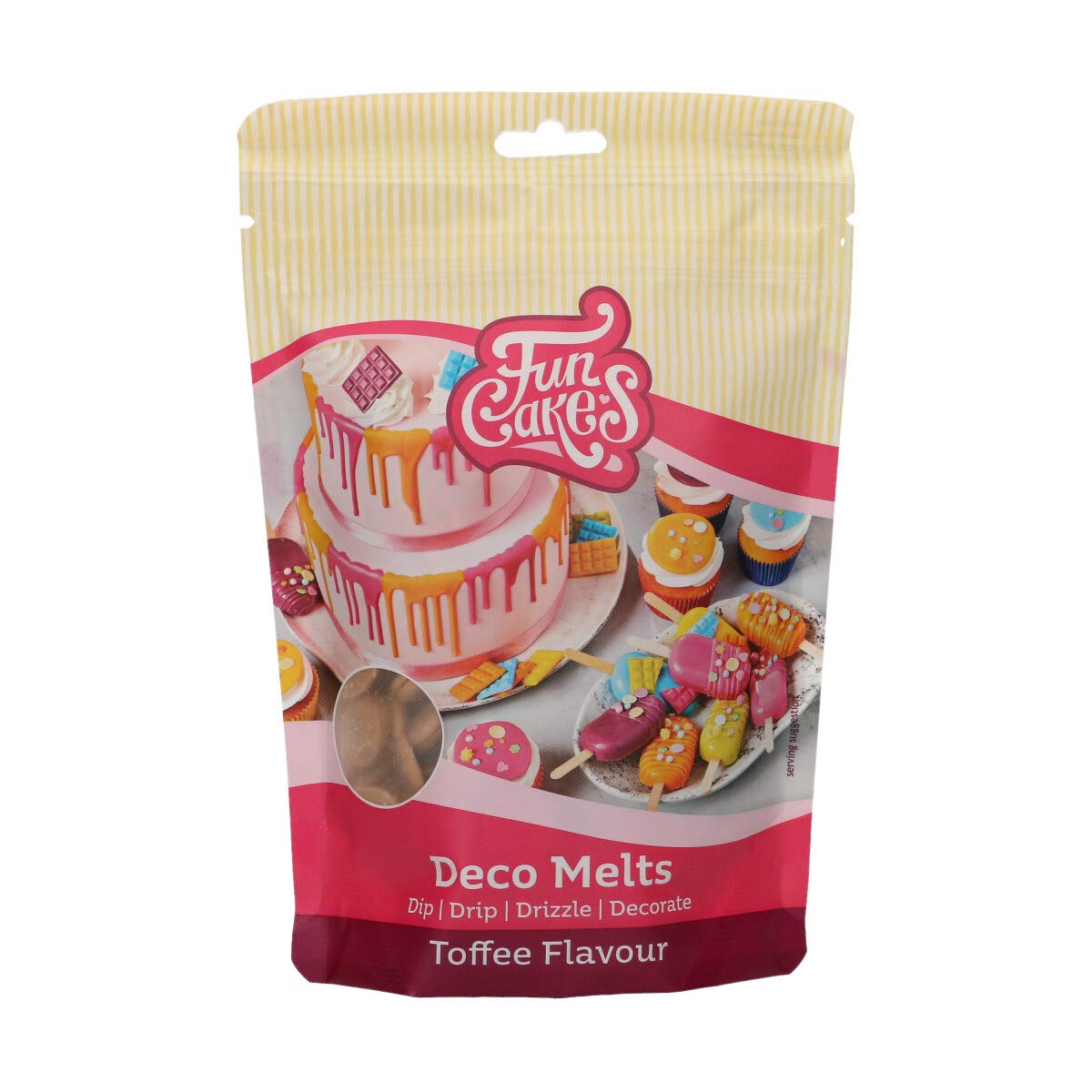 FunCakes Deco Melts Toffee Flavour, AZO Free, 250 g