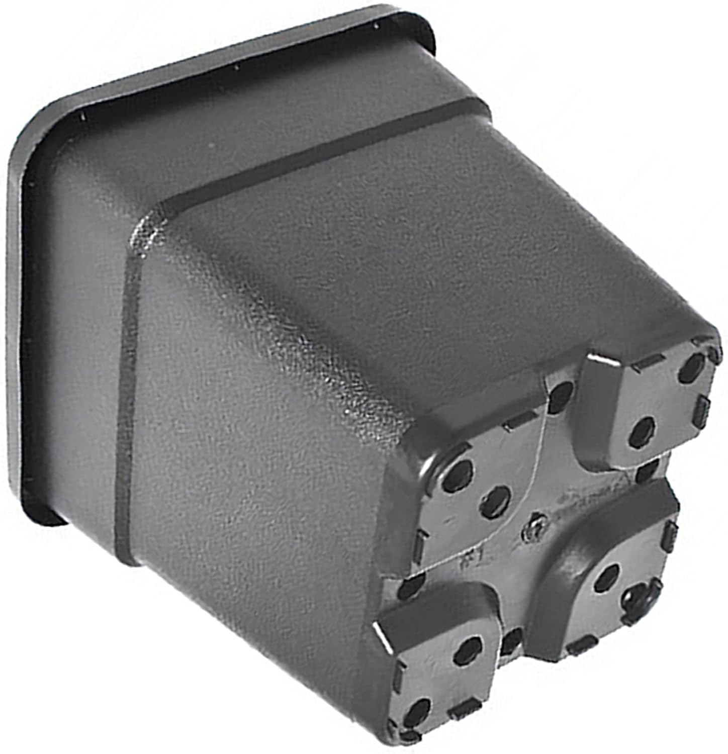 10 Pcs Plastic Planter Pots, 10 Gallon Black Flower Square Pot for Garden Yad Office with Drainage Hole