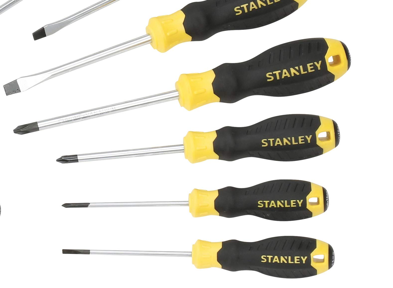 Stanley 7205 Sta-Xj Set 100 Con Le Punte Per I Metalli Titanio, Legno E Muratura E Inserti & Stht0-62141 Kit Serraggio Cacciaviti, Set Di 34 Pz