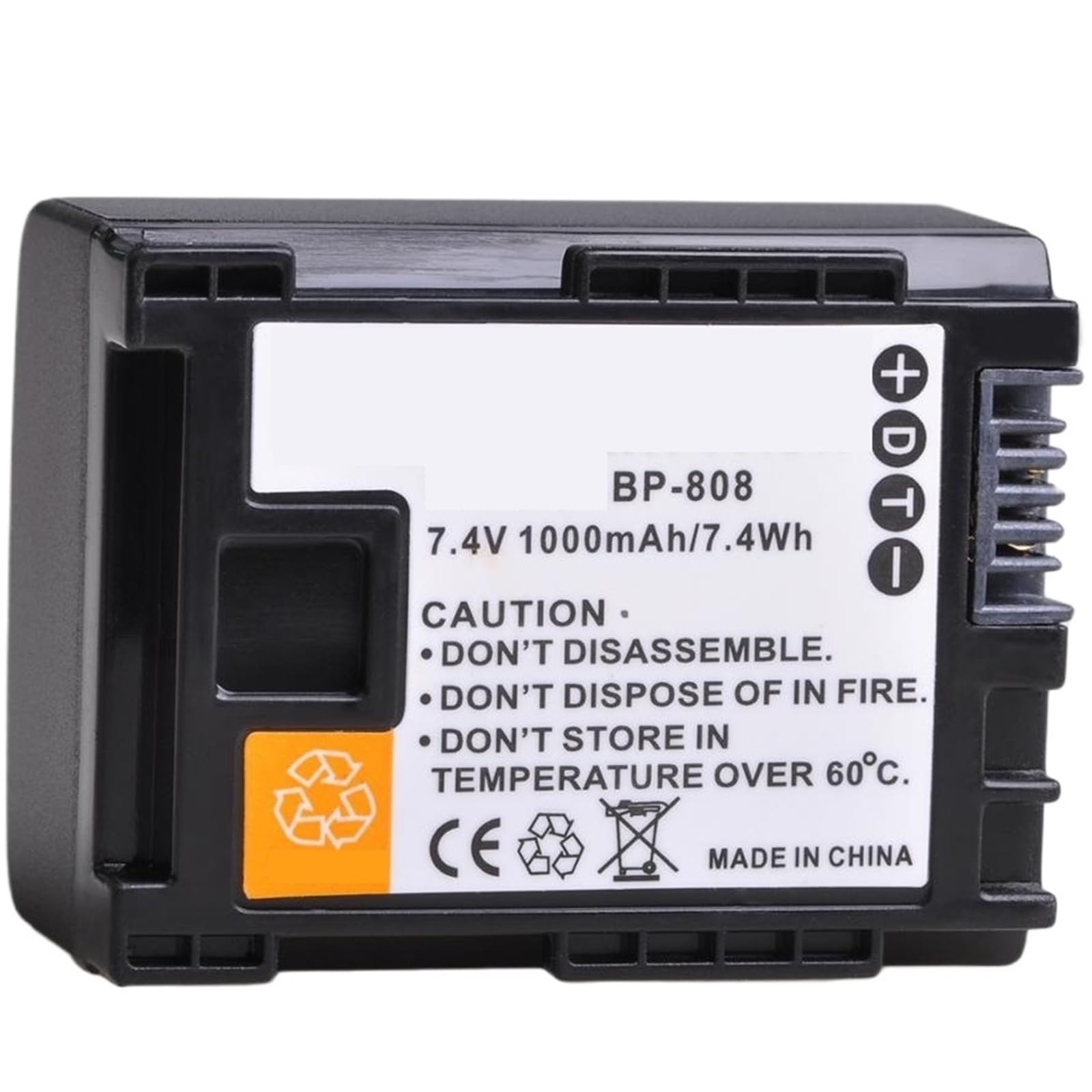 1000mAh BP-808 BP 808 Cámara BP-827 BP 827 BP-819 BP-807 BP-809 XA10 HF20 HF10 HF100 HG20
