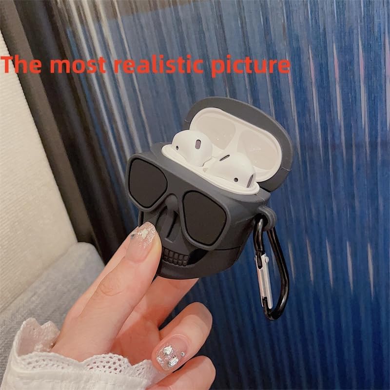 Miniatura 5 de Funda protectora para AirPods Pro de 3 generación, funda protectora para auriculares de 12 generación con llavero, funda de silicona suave anticaída