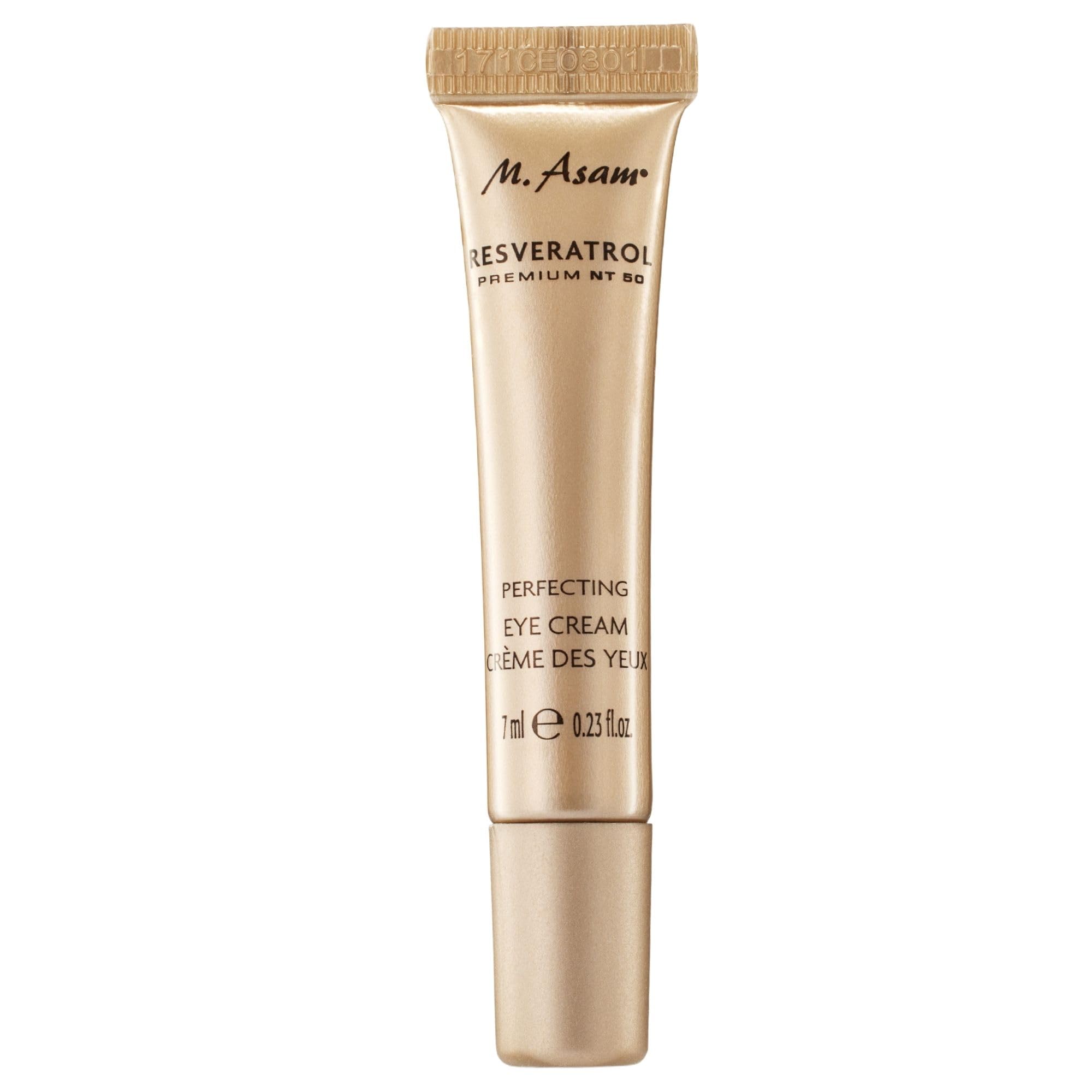 M. Asam Resveratrol Premium NT50 Perfecting Eye Cream (15ml) – Anti Aging Augencreme mit Resveratrol & Hyaluron glättet Augenfältchen, Straffende Augenpflege