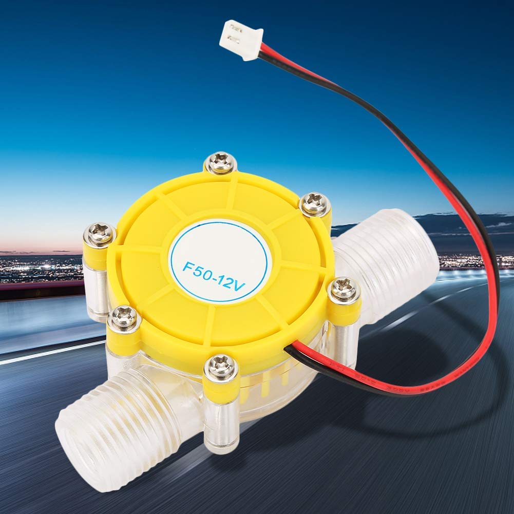 Generator Turbin Wodnych Micro Hydro Generator Narzędzie do ładowania Power Water Flow Generator Żółty(F50 12V przezroczysty żółty)