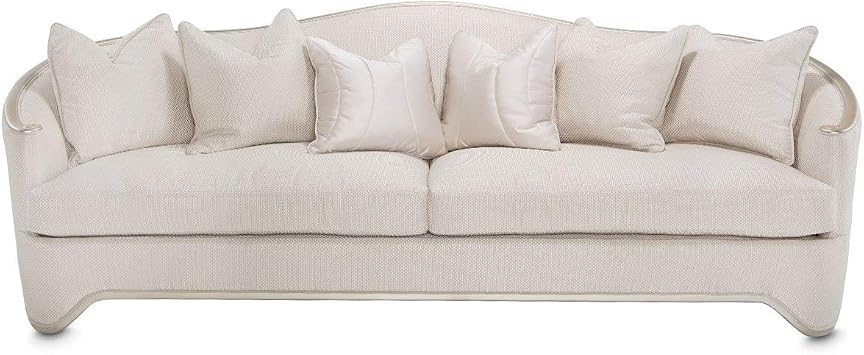 Aico Amini London Place Sofa in Light Champagne