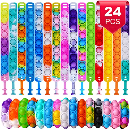 Ainiv Braccialetto Pop Giocattoli, 24 Pezzi Fidget Toys Set...