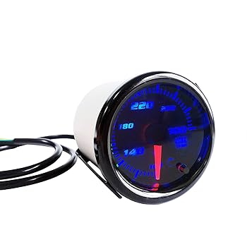 Water Temperature Gauge WATERWICH Oil Temperature Gauge Kit 40-150 Celsius 2inch 52mm DC Boat Gauges
