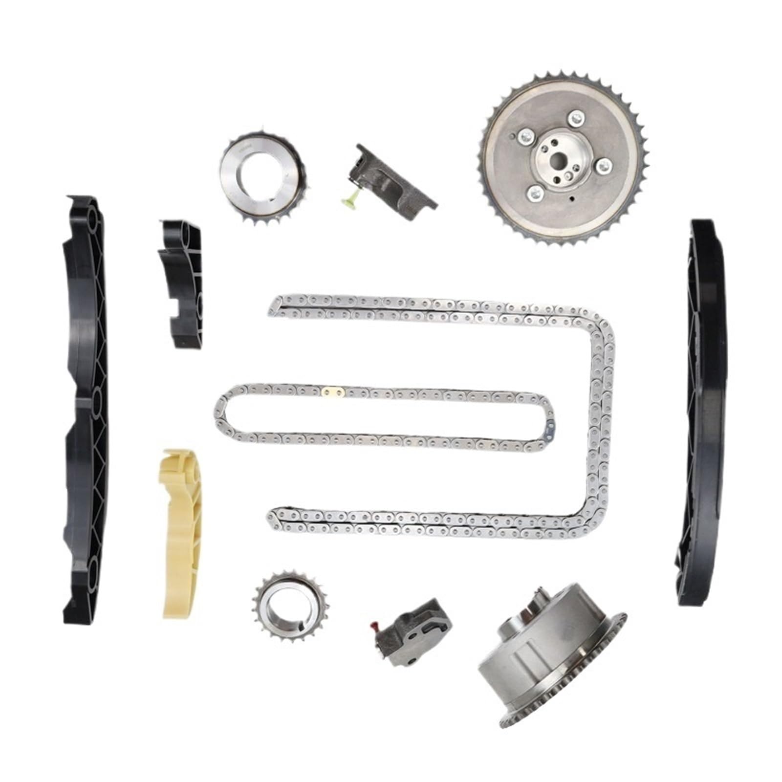 zestaw paska zębatego G4KH G4KC zestaw łańcucha rozrządu z zębatkami VVT dla Hyundai Kia Sonata Optima 2010-2014 2.4L 24321-2G111 24350-2G750 24370-2G750 pasek zębaty