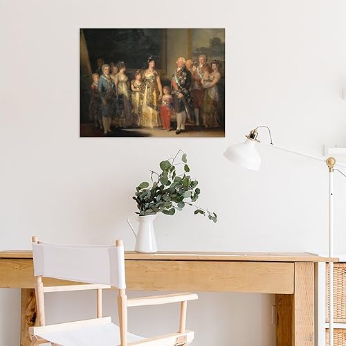 Miniatura 7 de Póster artístico de Francisco de Goya con Carlos IV de España y su familia, 1800 impresiones artísticas de pared para decoración de pared,