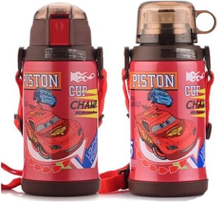 Amazon ディズニー ミニー 魔法瓶 サーモス 水筒 直飲み コップ付 2wayボトル 500ml 600ml ワンタッチオープン 真空断熱 ステンレスマグ ボトル 直飲み 子供用 男の子 女の子 男女兼用 幼稚園 コップ スポーツ サーモス Toppower 水筒 マグボトル