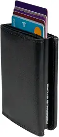 Carteira Com Fecho Magnetico Imã Slim Magica Porta Cartão Do Futuro Dinheiro Masculina Rfid Antifurto Automatica Pop Up ML03 Modelo Exclusivo Federal's Store