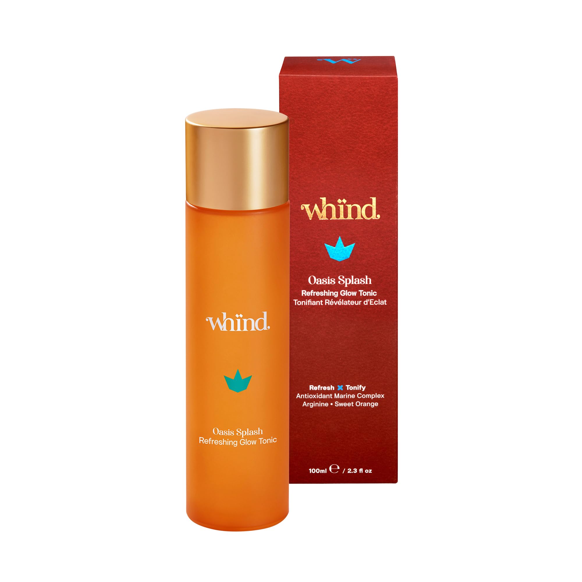 whind Oasis Splash Invigorating Glow Toner – Alcohol-Free Soothing Toner for Face Skin Care, Rich in Antioxidants – Hydrates, Brightens & Refreshes Skin – 100ml