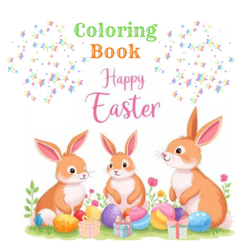 Happy Easter Coloring Book