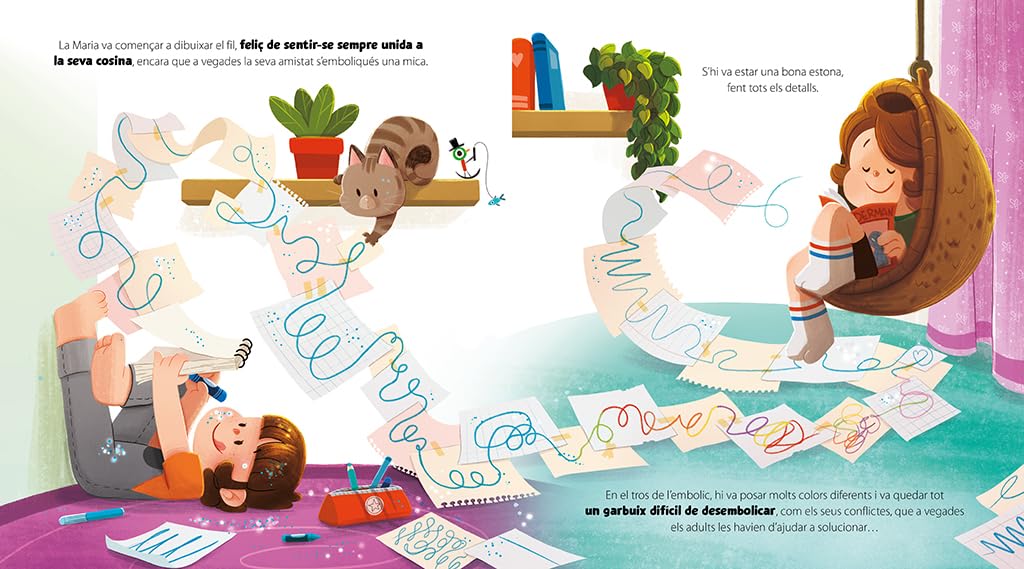 Els mil colors del fil invisible (Emocions en família)