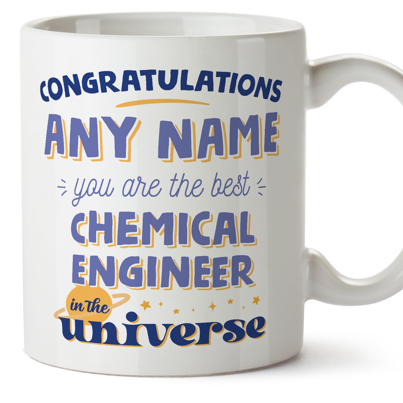 MUGFFINS Chemical Engineer Mug - in English - Best in The Universe - Funny Gift for Colleagues - Ceramic 11oz Mug