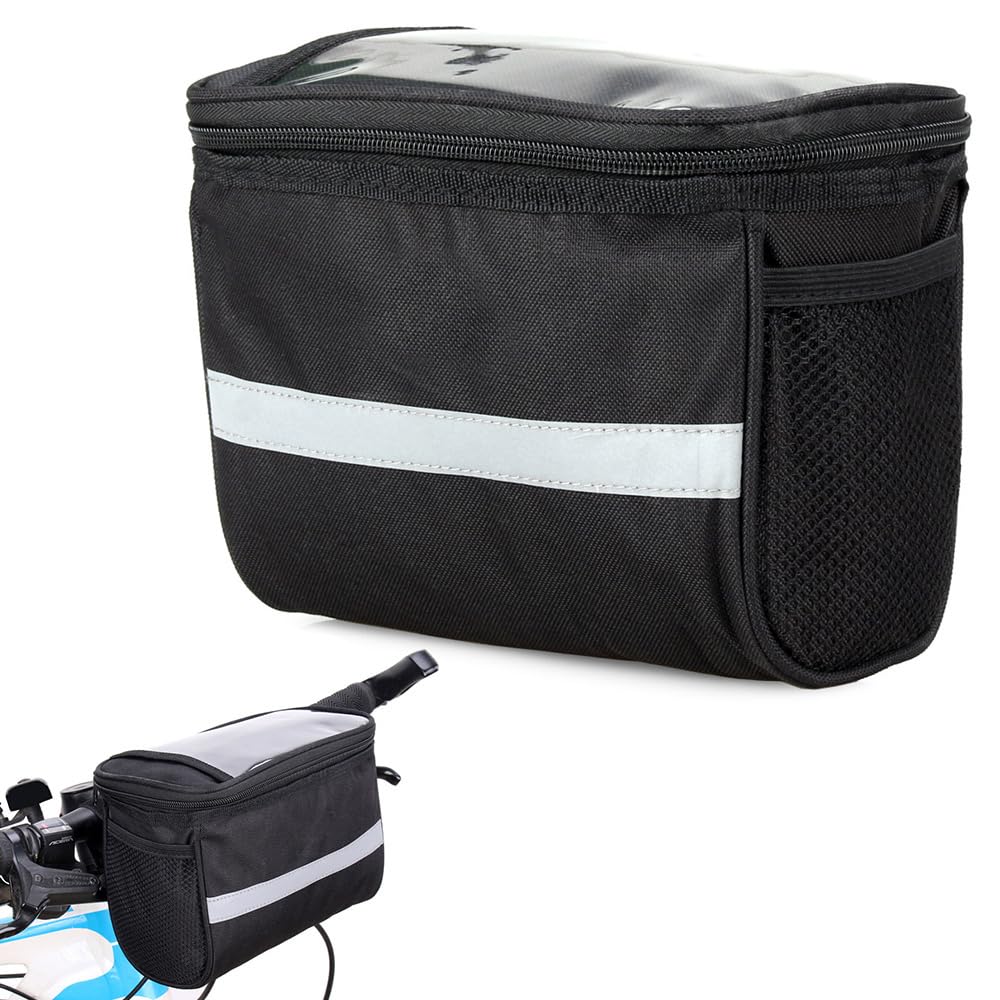 Borsa Da Bicicletta Per E-Bike E Bicicletta | Porta Cellulare | Accessori Per Bici - Borsa Da Manubrio Trasparente