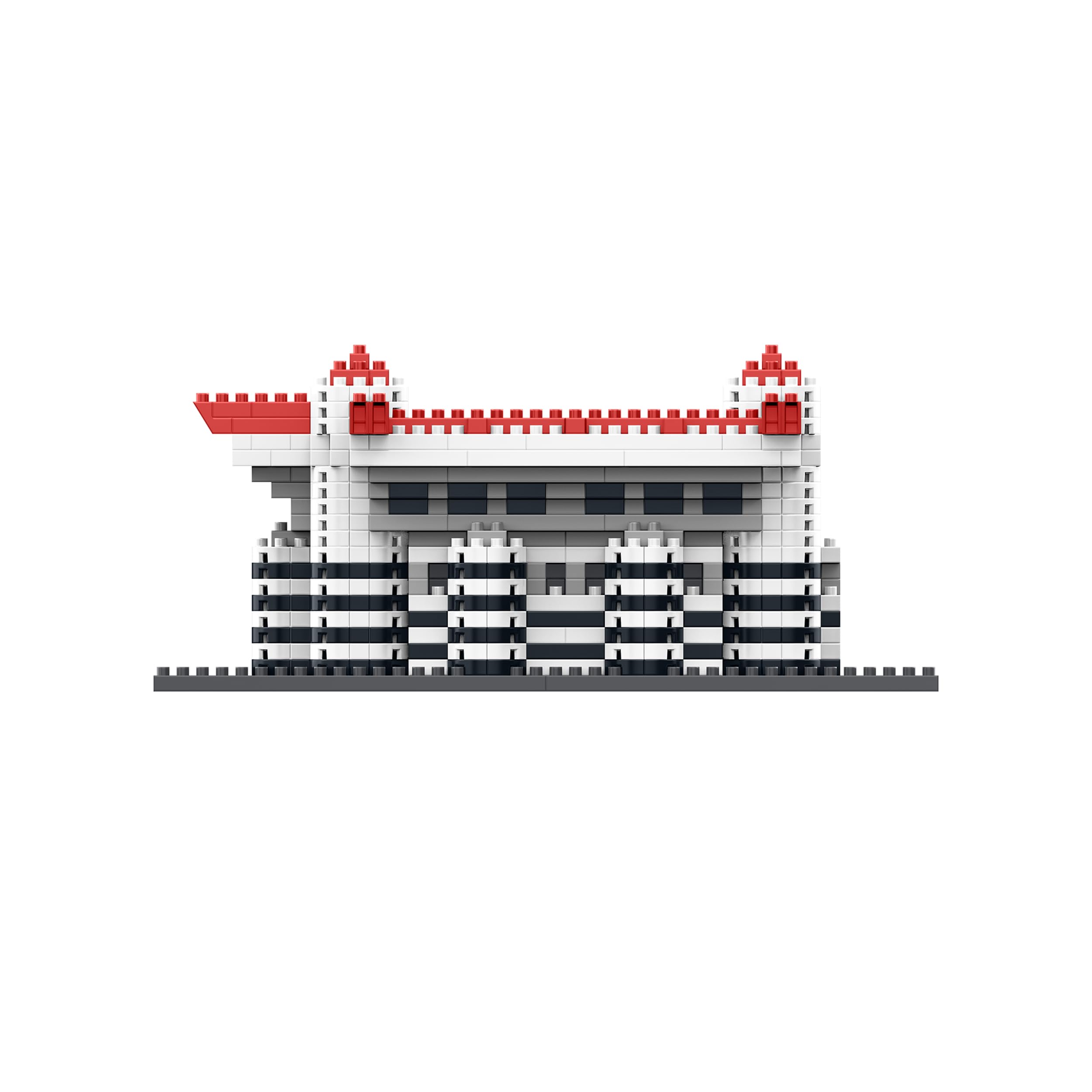 FOCO Offizielles Lizenzprodukt AC Milan San Siro BRXLZ-Steine 3D-Mini-Fußballstadion BAU-Set