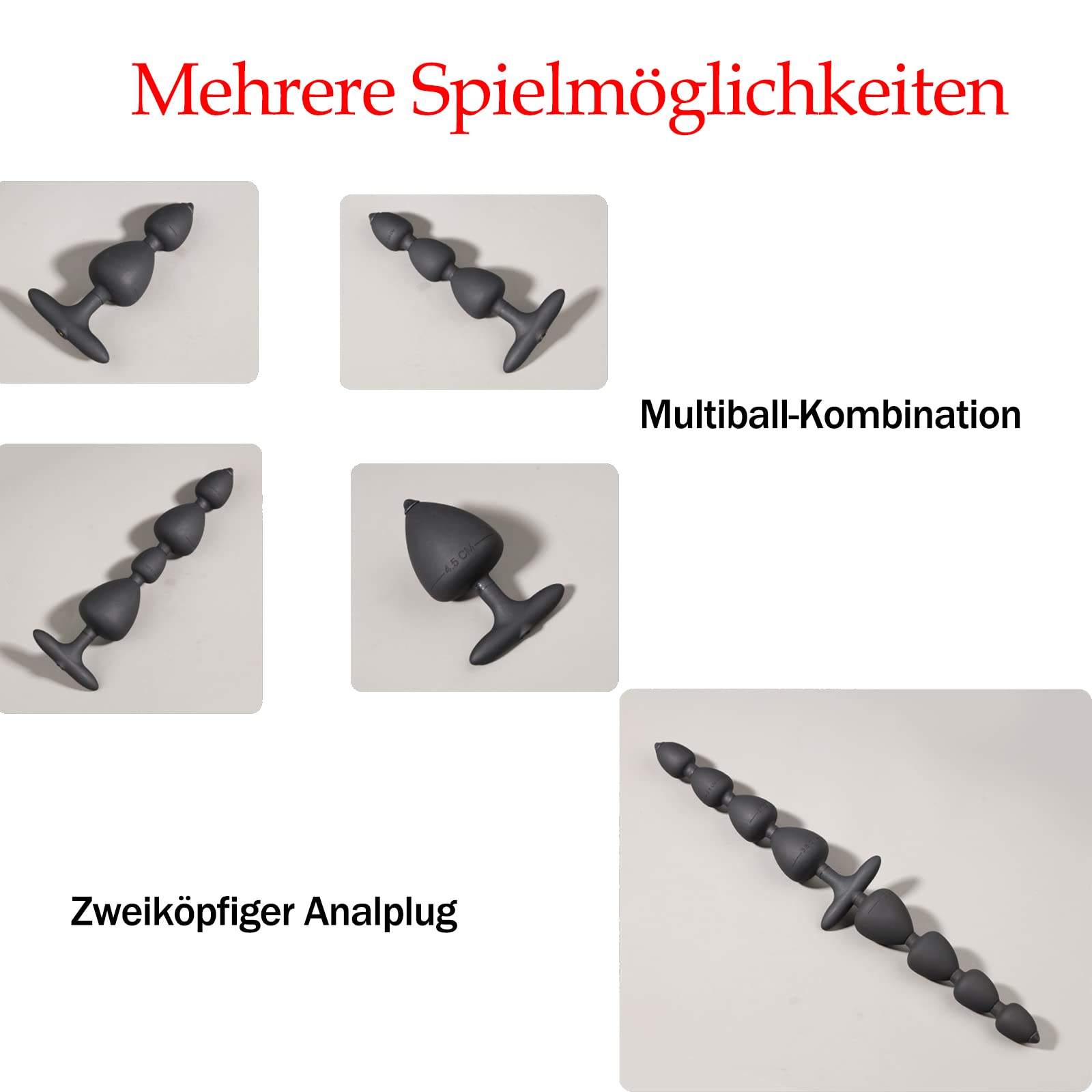 Perline Anali Catena Anale Plug Anale In Silicone Butt Plug Dildo Anale Con Sfere Intercambiabili Stimolazione Della Prostata Masturbatore Dell'ano Giocattolo Sessuale