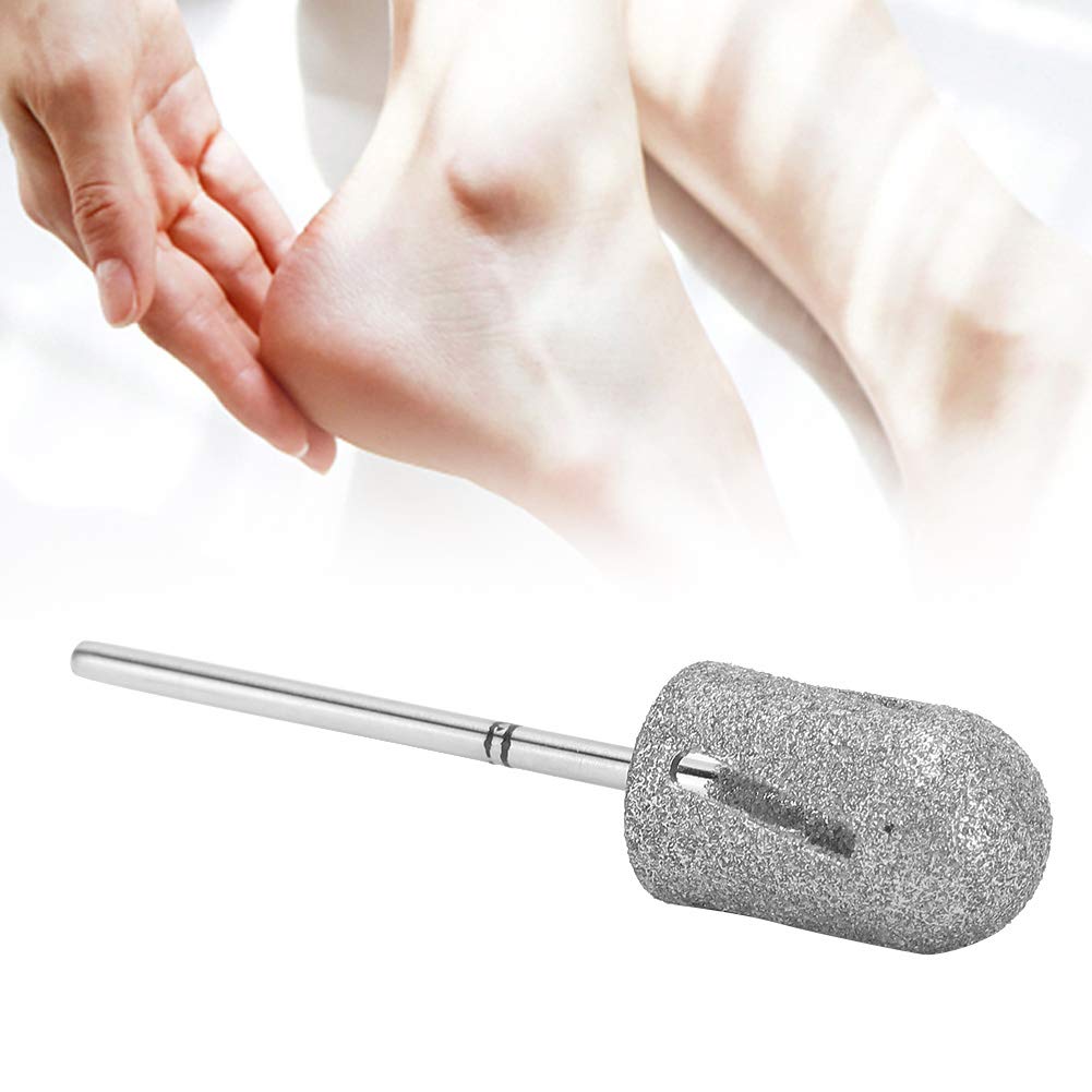 Punta a cono diamantata per pedicure, punta per trapano per unghie in acciaio inossidabile Punta per pedicure per calli Levigatura per levigatura dei calli per pelle screpolata Rimozione del callo, li
