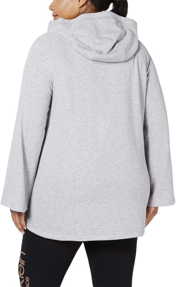 Calvin Klein Performance Womens Yoga Fitness Pullover Top Gray 2X