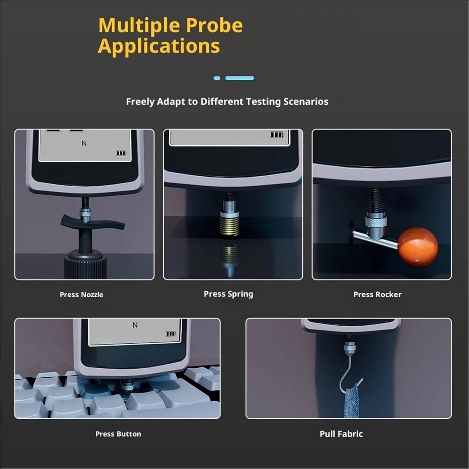 1pc Mini Handheld High-Precision Digital Push-Pull Force Gauge Electronic Display Dynamometer/Spring Scale for Precise Measurement